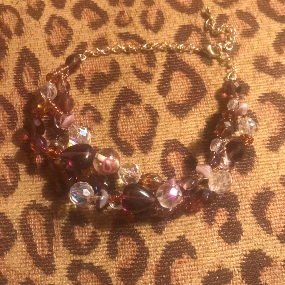 love, Savvy Handcrafted Multicolored Glass and Crystal Beaded Bracelet